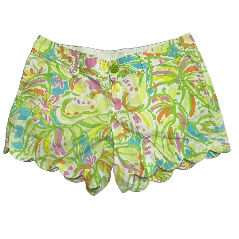 Lilly Pulitzer Buttercup Scallop‎ Shorts Elephant Ear Size 4